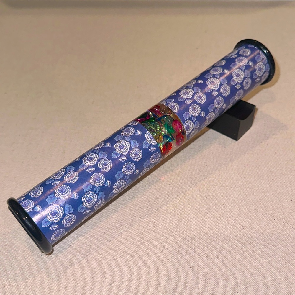 blue floral kaleidoscope